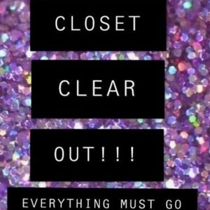 Everything must go...closing closet after New Years!